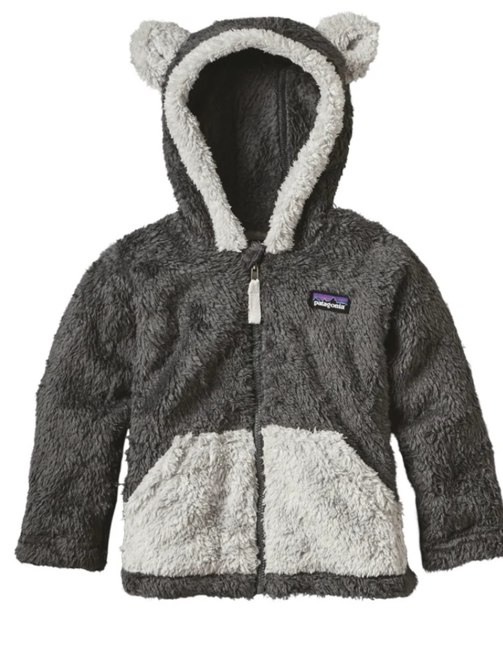 Patagonia Baby Furry Friends Hoody
Style #61155 Toddler Size 2T Gray